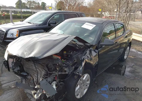 2012 Dodge Avenger Se from USA, damaged, VIN 1C3CDZAB3CN174677